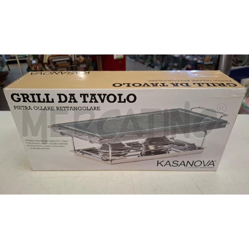 GRILL DA TAVOLO PIETRA OLLARE KASANOVA MAI USATA | Mercatino dell'Usato Roma zona marconi 1