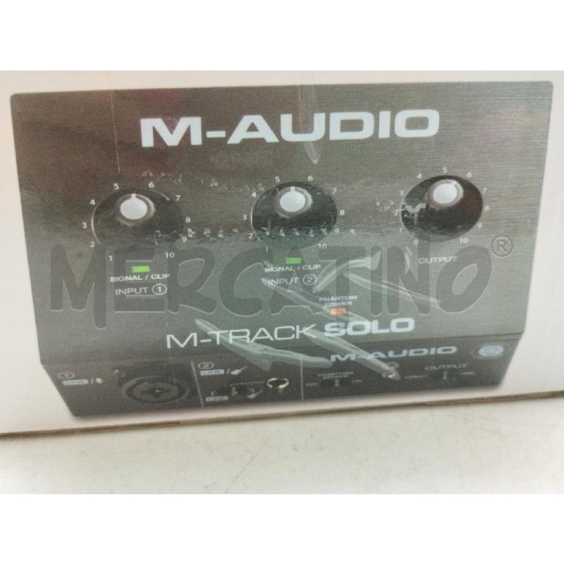 INTERFACCIA M-AUDIO M-TRACK SOLO | Mercatino dell'Usato Roma zona marconi 2