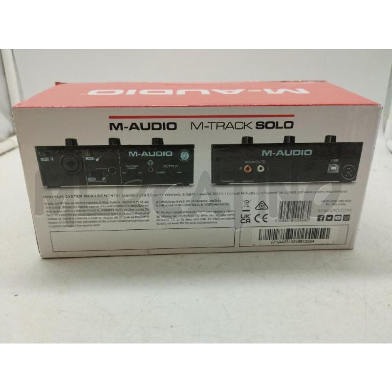 INTERFACCIA M-AUDIO M-TRACK SOLO | Mercatino dell'Usato Roma zona marconi 3