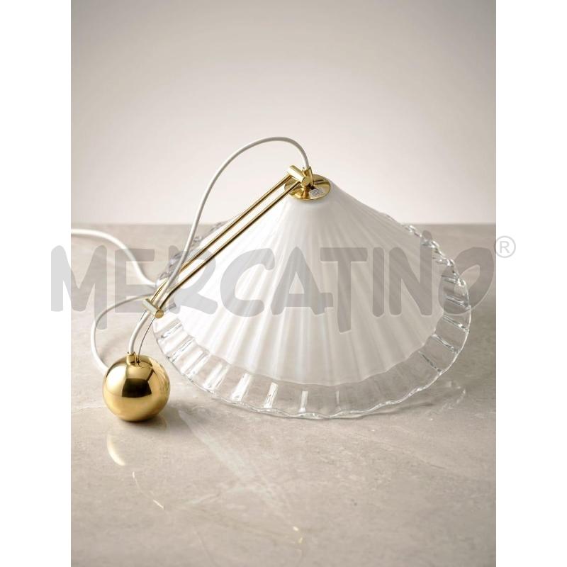 LAMPADARIO LA MURRINA CONO TRASP BIANCO | Mercatino dell'Usato Roma zona marconi 1