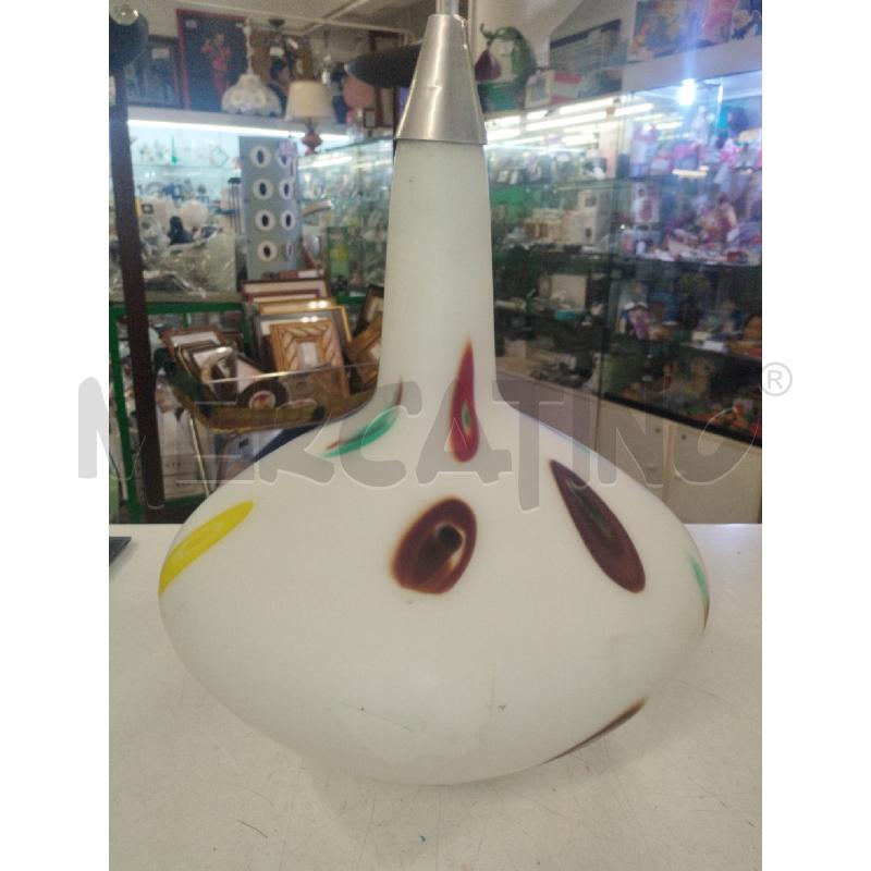 LAMPADARIO VINTAGE VETRO MACCHIE | Mercatino dell'Usato Roma zona marconi 2