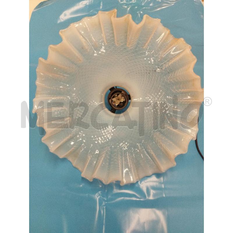 LAMPADARIO VINTAGE VETRO OPALINE | Mercatino dell'Usato Roma zona marconi 2