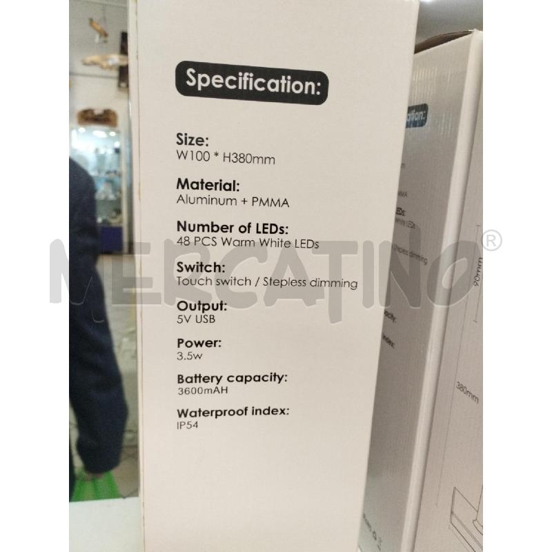 LAMPADA LED DA TAVOLO NERA  | Mercatino dell'Usato Roma zona marconi 3