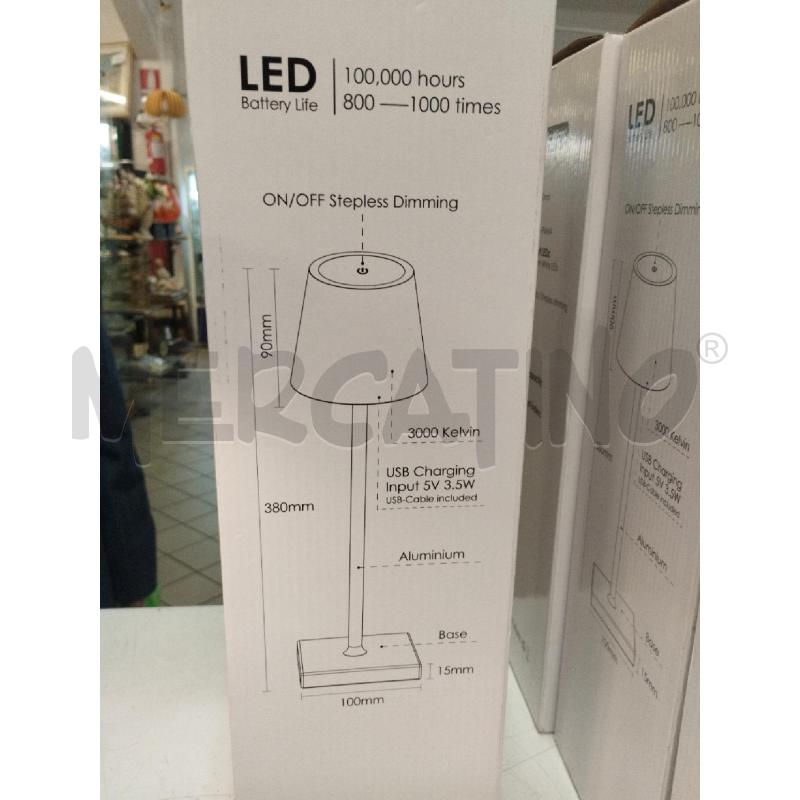 LAMPADA LED DA TAVOLO NERA  | Mercatino dell'Usato Roma zona marconi 4