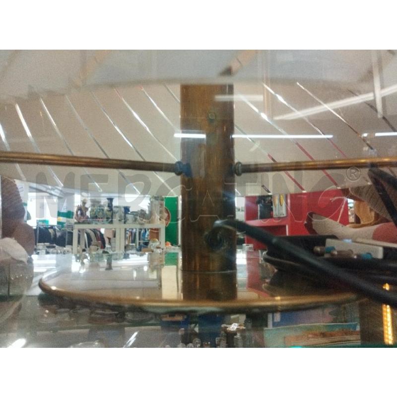 LAMPADA OTTONATA A FUNGO GRANDE VETRO T/MURANO | Mercatino dell'Usato Roma zona marconi 2