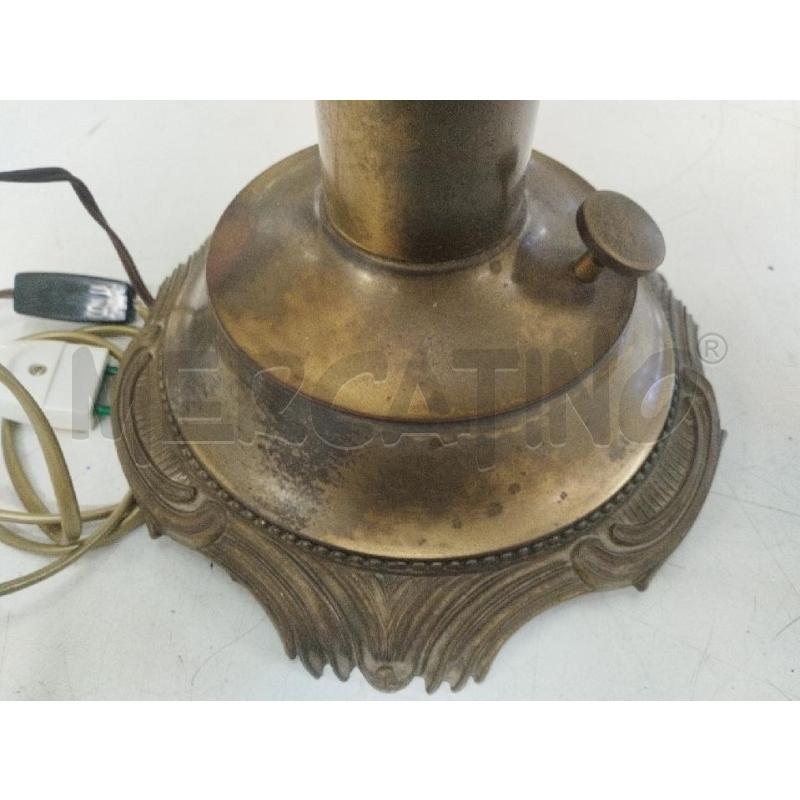 LAMPADA OTTONATA PARALUME CRISTALLO MOLATO | Mercatino dell'Usato Roma zona marconi 3
