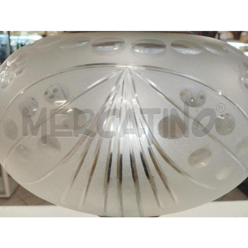 LAMPADA OTTONATA PARALUME CRISTALLO MOLATO | Mercatino dell'Usato Roma zona marconi 4