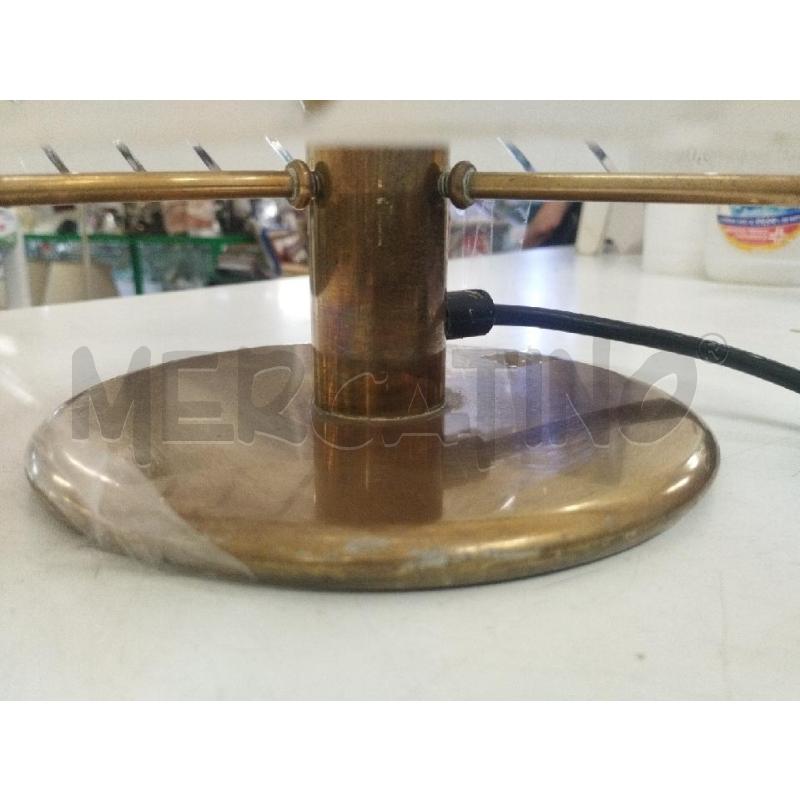 LAMPADA VINTAGE A FUNGO VETRO T/MURANO E OTTONE  | Mercatino dell'Usato Roma zona marconi 2