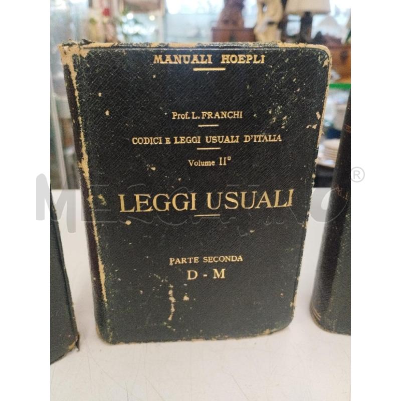LEGGI USUALI 3 VOLUMI | Mercatino dell'Usato Roma zona marconi 3
