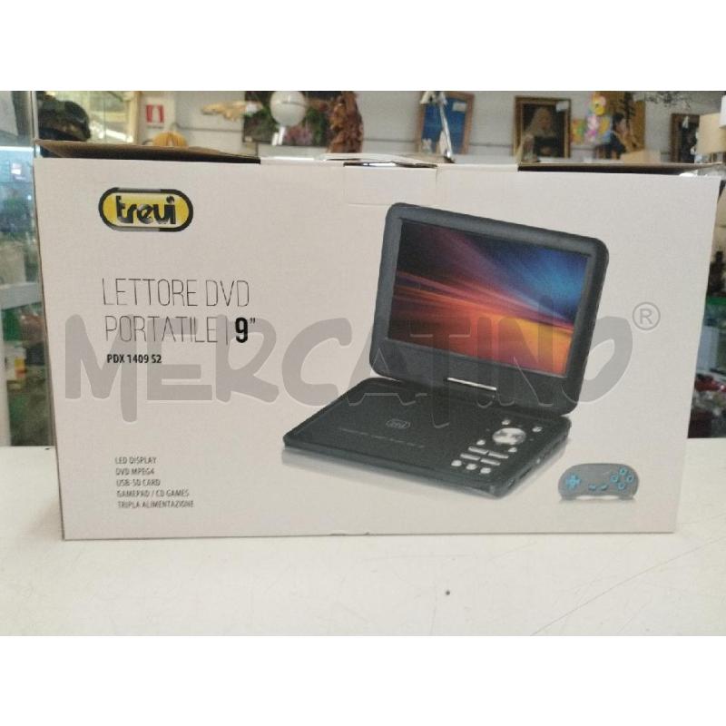 LETTORE DVD PORTATILE 9'' TREVI | Mercatino dell'Usato Roma zona marconi 1