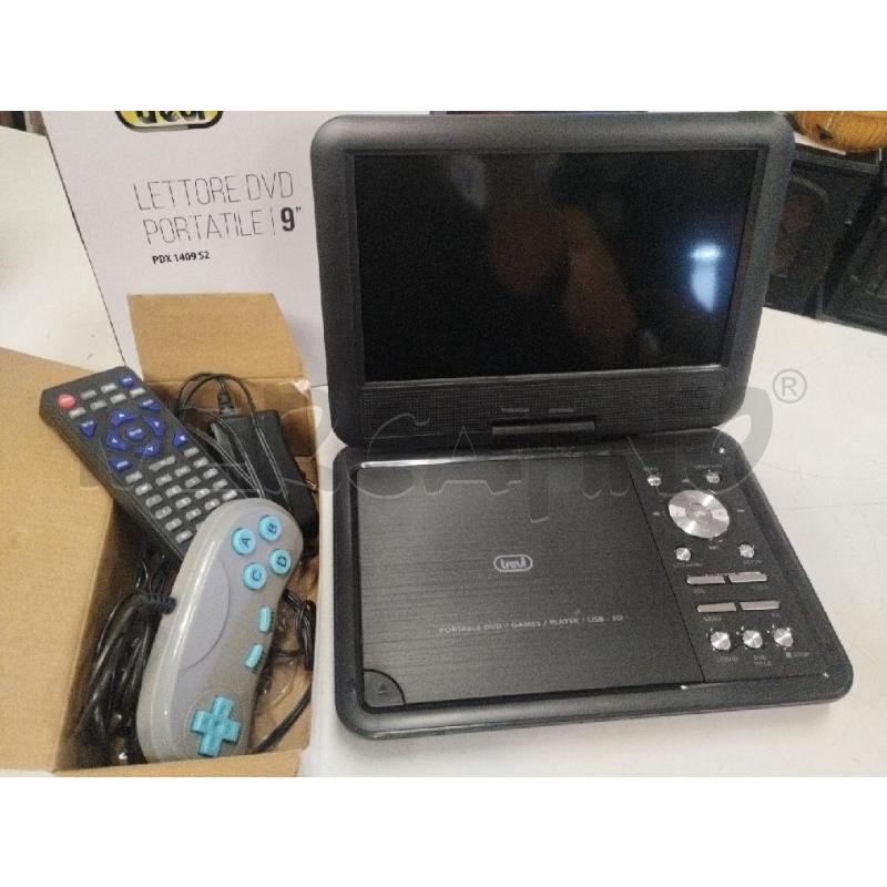 LETTORE DVD PORTATILE 9'' TREVI | Mercatino dell'Usato Roma zona marconi 3