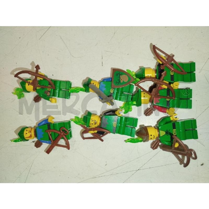 LOTTO LEGO 7 FIGURE FORESTMAN | Mercatino dell'Usato Roma zona marconi 1