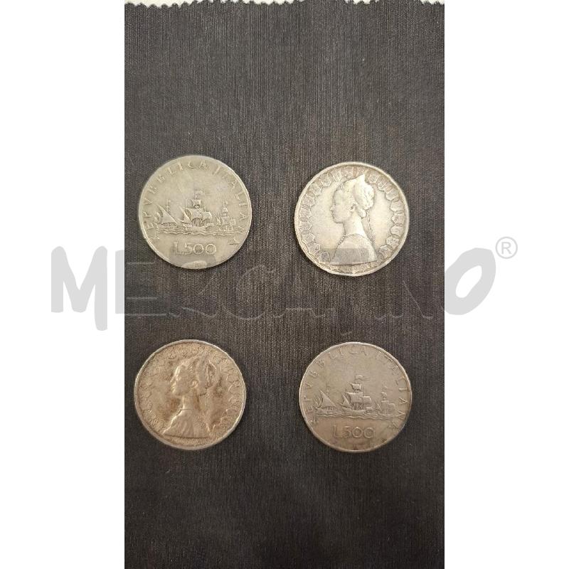 LOTTO LOTTO N 4 MONETE 500 LIRE CARAVELLE 1958-1959-1960-1961 | Mercatino dell'Usato Roma zona marconi 2