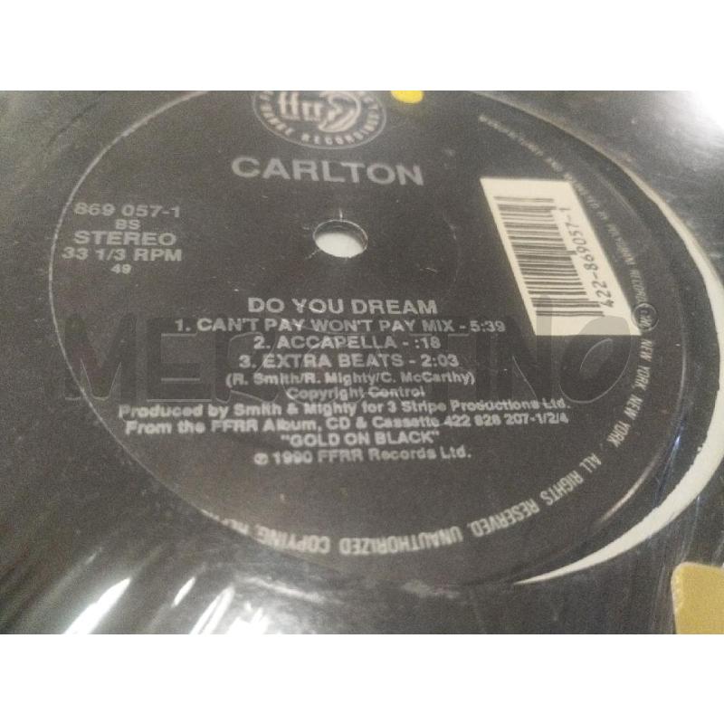 LP CARLTON DO YOU DREAM  | Mercatino dell'Usato Roma zona marconi 3