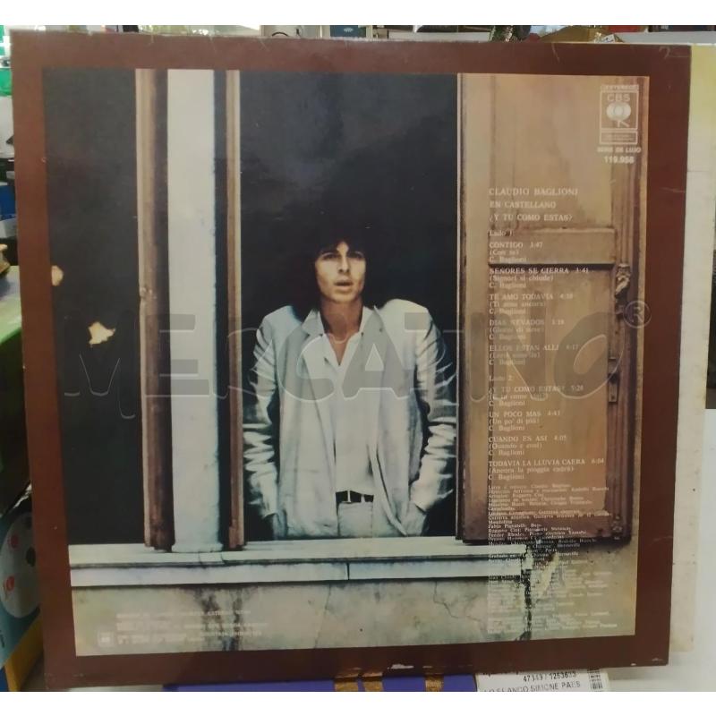 LP CLAUDIO BAGLIONI Y TU COMO ESTAS | Mercatino dell'Usato Roma zona marconi 2