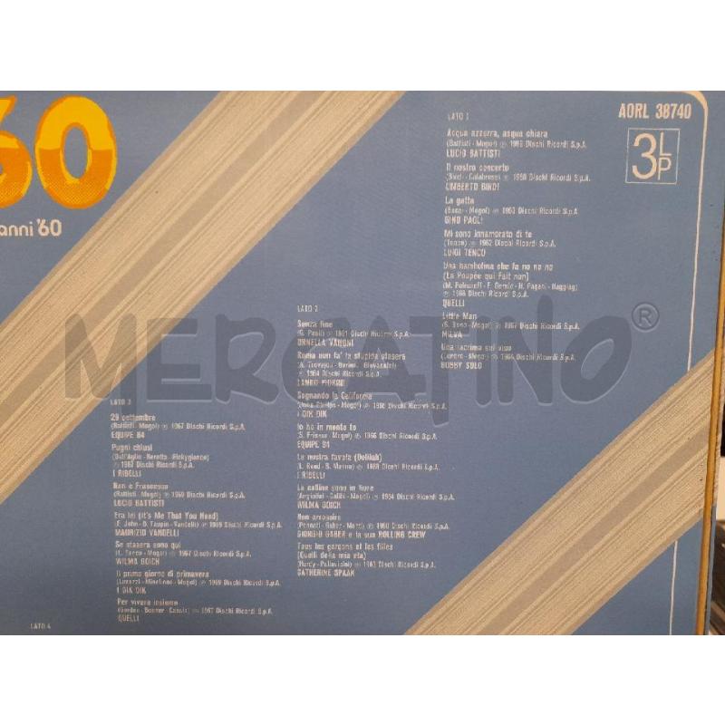 LP COFANETTO 3 DISCHI TUTTO 60 | Mercatino dell'Usato Roma zona marconi 3