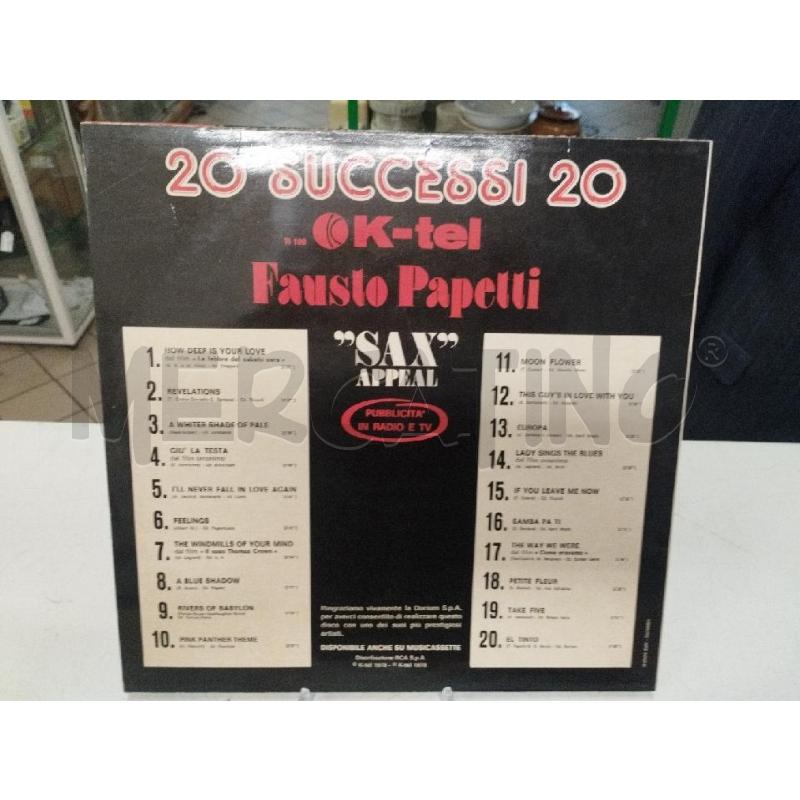 LP FAUSTO PAPETTI SAX APPEAL | Mercatino dell'Usato Roma zona marconi 2