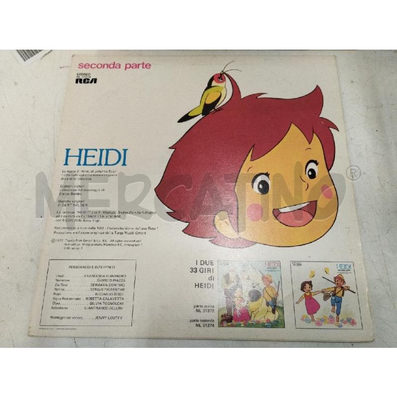 LP HEIDI PARTE 1 E 2 | Mercatino dell'Usato Roma zona marconi 2