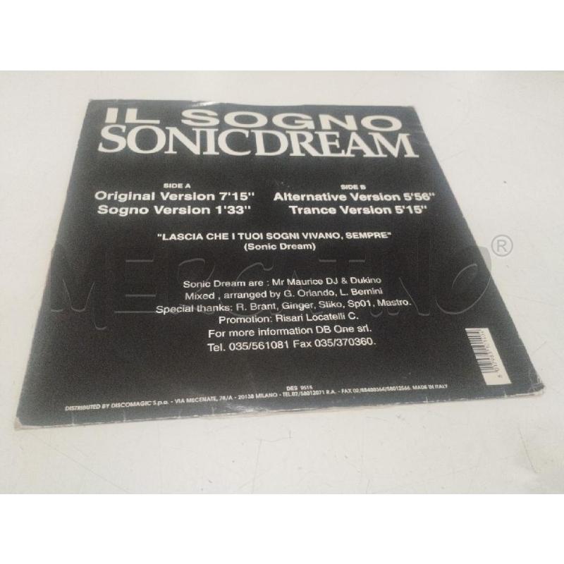 LP SONIC DREAM IL SOGNO | Mercatino dell'Usato Roma zona marconi 2