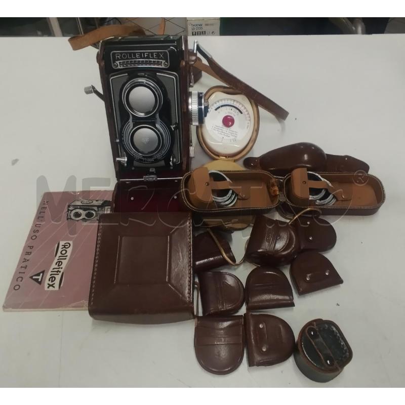 MACCHINA FOTOGR D'EPOCA ROLLEIFLEX CON ACCESS | Mercatino dell'Usato Roma zona marconi 1