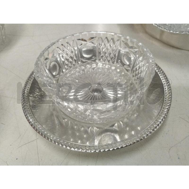 MACEDONIA SET CRISTALLO E SILVER VINTAGE | Mercatino dell'Usato Roma zona marconi 3