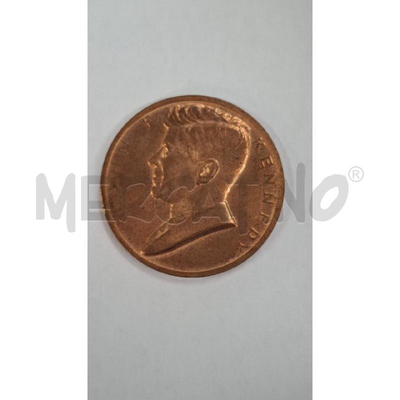 MEDAGLIA BRONZO DORATO INAUGURAZIONE PRESIDENTE J.F KENNEDY 1961 | Mercatino dell'Usato Roma zona marconi 1