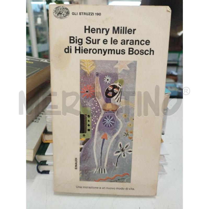 MILLER BIG SUR E LE ARANCE DI HIERONYMUS BOSCH | Mercatino dell'Usato Roma zona marconi 1