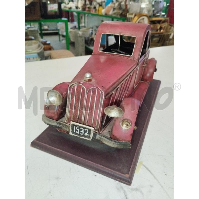 MODELLINO AUTO D'EPOCA ROSSA METALLO | Mercatino dell'Usato Roma zona marconi 1
