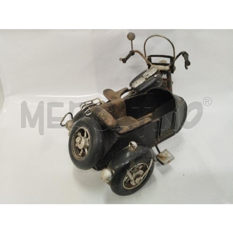 MODELLINO SIDECAR METALLO NERA | Mercatino dell'Usato Roma zona marconi 2