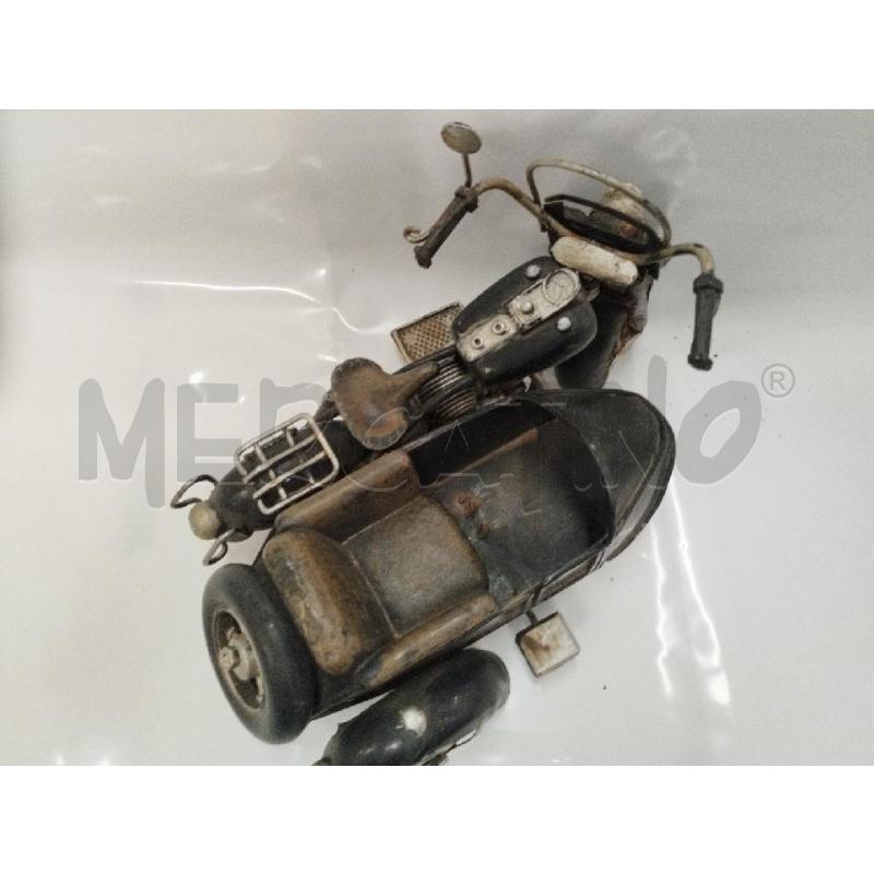 MODELLINO SIDECAR METALLO NERA | Mercatino dell'Usato Roma zona marconi 3