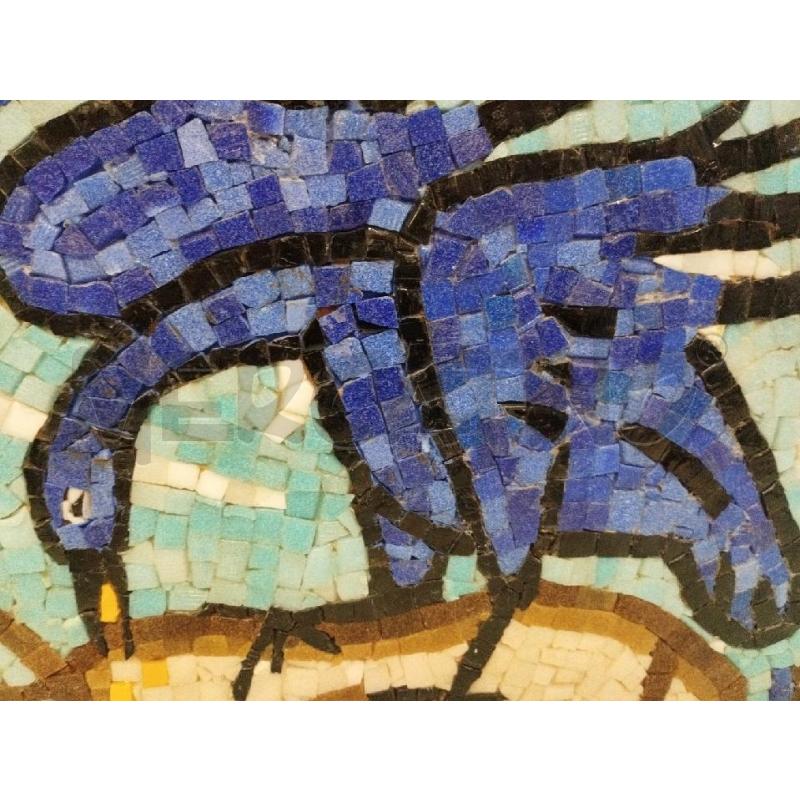 MOSAICO UCCELLO BLU | Mercatino dell'Usato Roma zona marconi 2