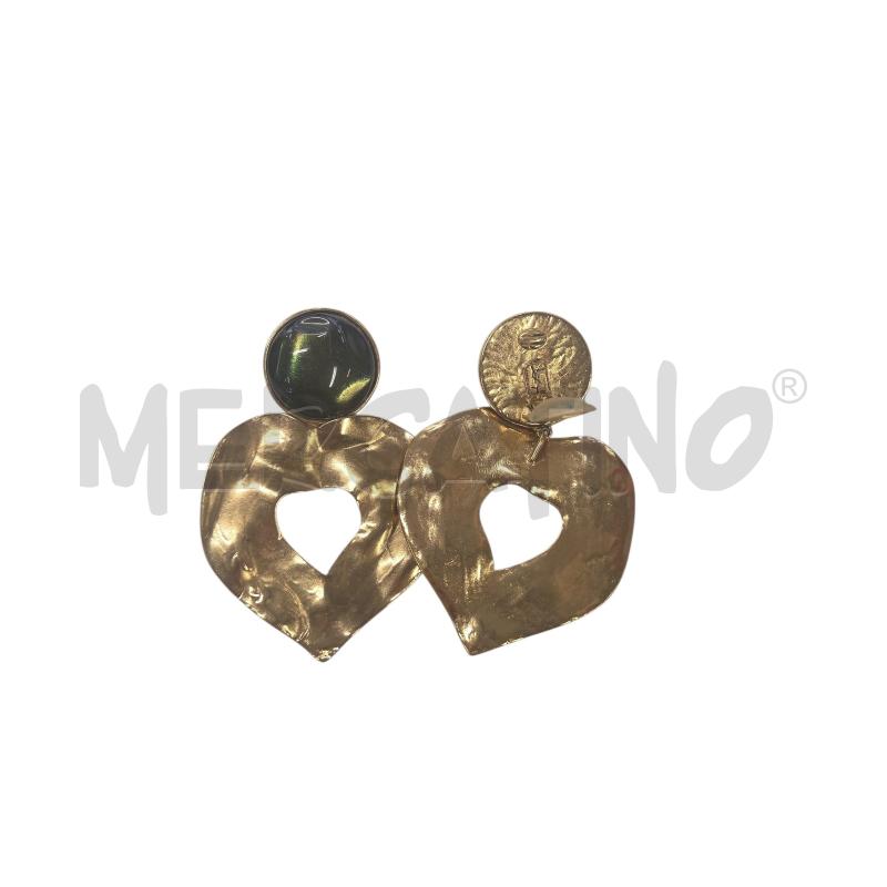 ORECCHINI YVES SAINT LAURENT DORATO VERDE | Mercatino dell'Usato Roma zona marconi 2