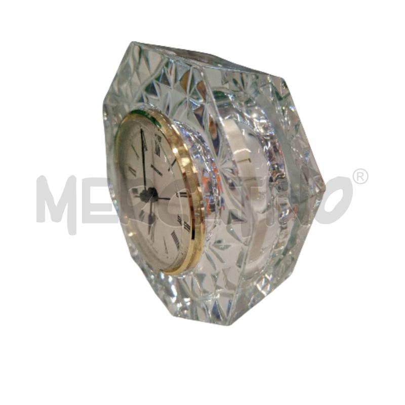 OROLOGIO DA TAVOLO STEIGER CRISTALLO OTTAGONALE MIS 12 X 12 X 4 | Mercatino dell'Usato Roma zona marconi 2