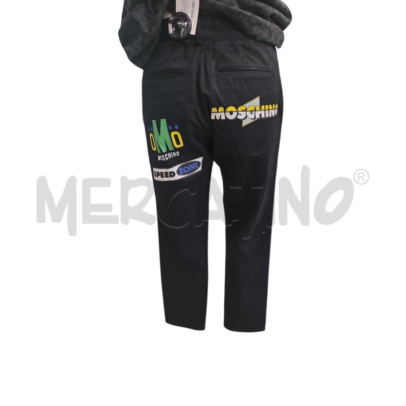 PANTALONE U MOSCHINO NERO SCRITTE | Mercatino dell'Usato Roma zona marconi 2