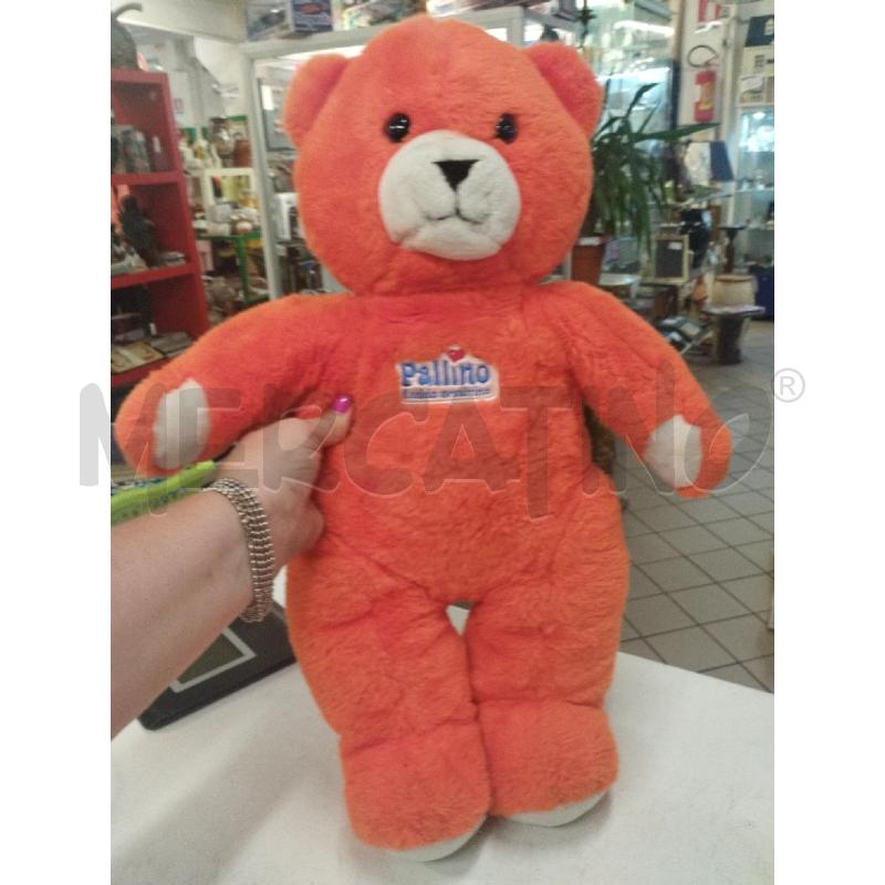 PELUCHE PALLINO IL CALDO ORSETTO ARANCIO CM 55 | Mercatino dell'Usato Roma zona marconi 1