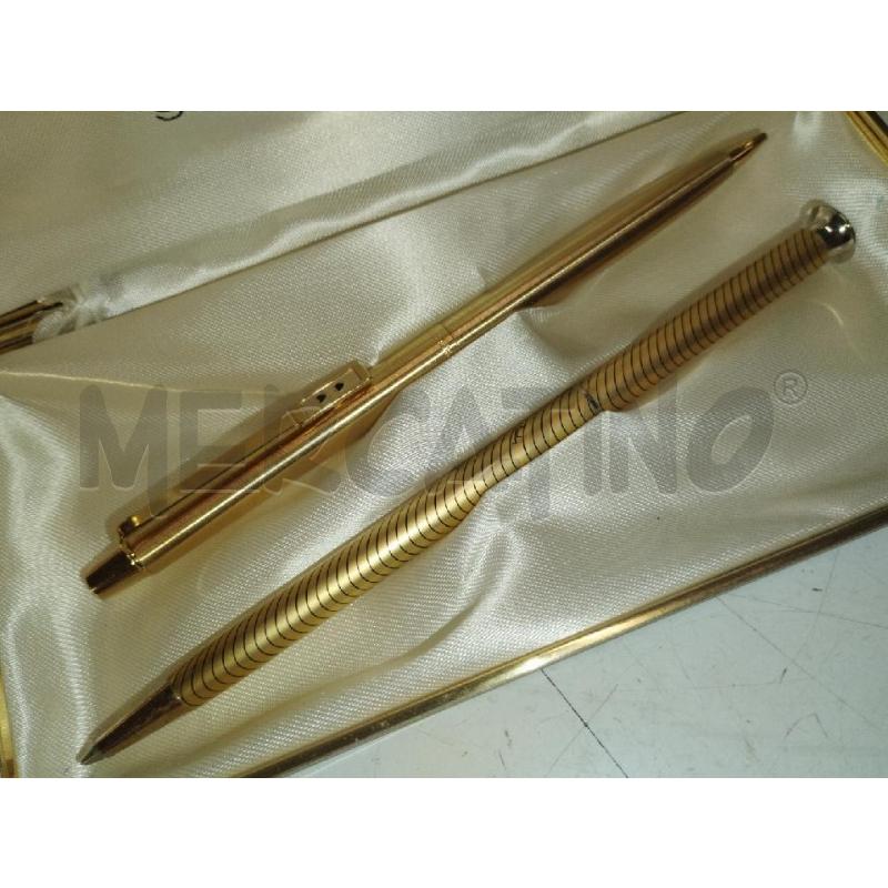 PENNA A SFERA +PORTAMINE AURORA GOLD | Mercatino dell'Usato Roma zona marconi 2