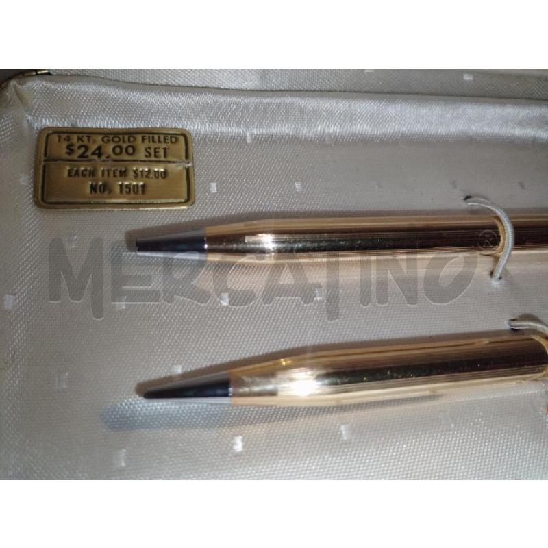 PENNA +PORTAMINE CROSS 14K GOLD FILLED | Mercatino dell'Usato Roma zona marconi 4
