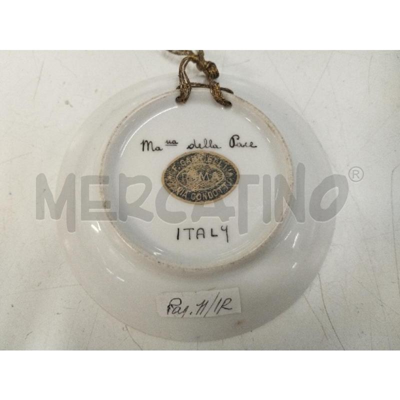 PIATTINO DIPINTO MADONNA DELLA PACE  | Mercatino dell'Usato Roma zona marconi 2