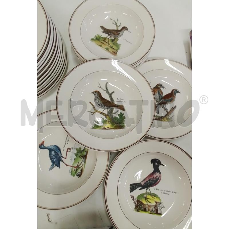 PIATTI PZ. 36 VILLEROY BOCH PARADISO UCCELLI | Mercatino dell'Usato Roma zona marconi 1