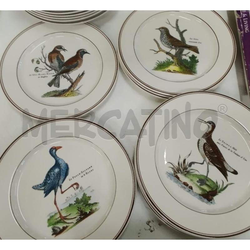 PIATTI PZ. 36 VILLEROY BOCH PARADISO UCCELLI | Mercatino dell'Usato Roma zona marconi 2