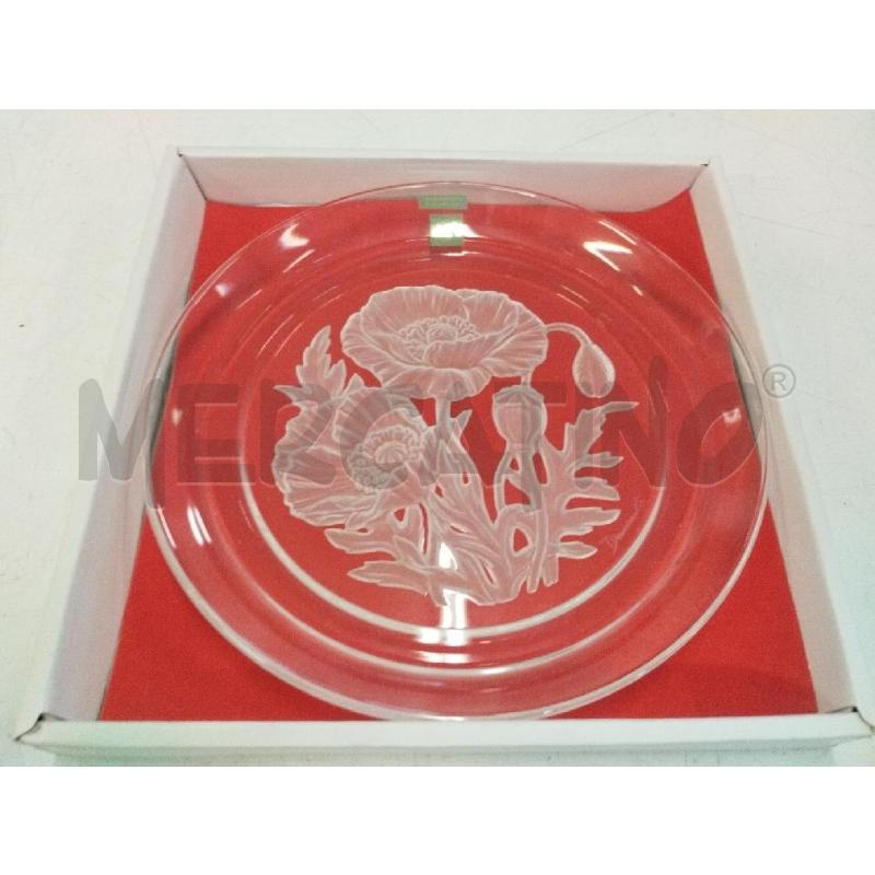 PIATTO DECORATIVO HOYA CRISTAL PAPAVERI | Mercatino dell'Usato Roma zona marconi 1