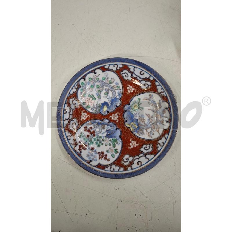 PIATTO PARETE ORIENTALE DIPINTO BLU/ROSSO/ORO DIAM 23 | Mercatino dell'Usato Roma zona marconi 1