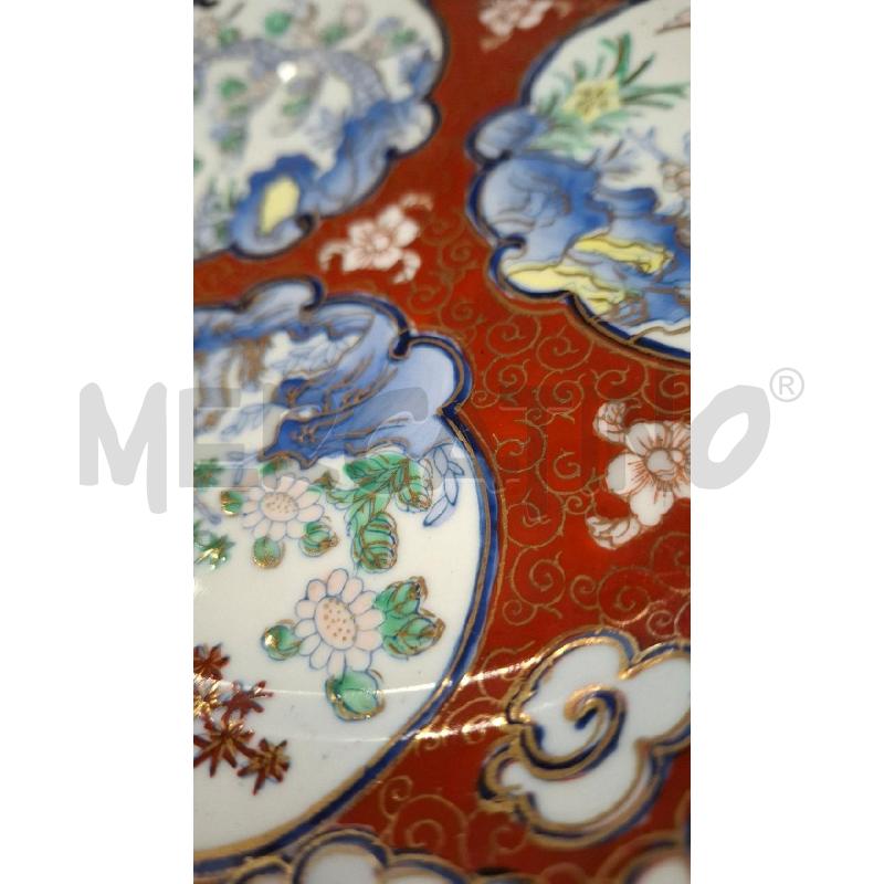 PIATTO PARETE ORIENTALE DIPINTO BLU/ROSSO/ORO DIAM 23 | Mercatino dell'Usato Roma zona marconi 2