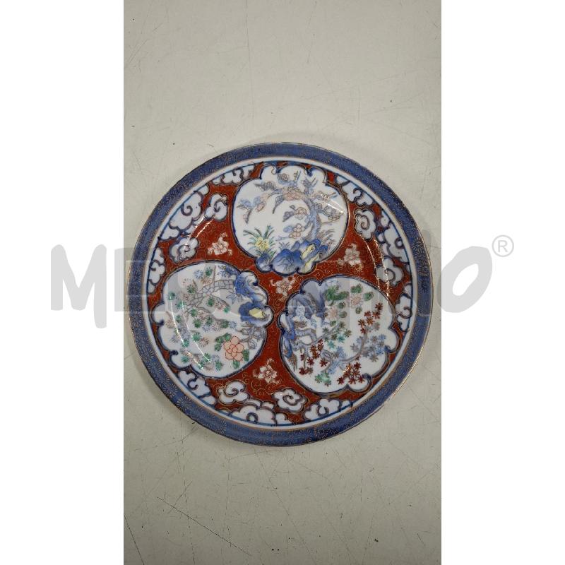PIATTO PARETE ORIENTALE DIPINTO BLU/ROSSO/ORO DIAM 23 | Mercatino dell'Usato Roma zona marconi 1