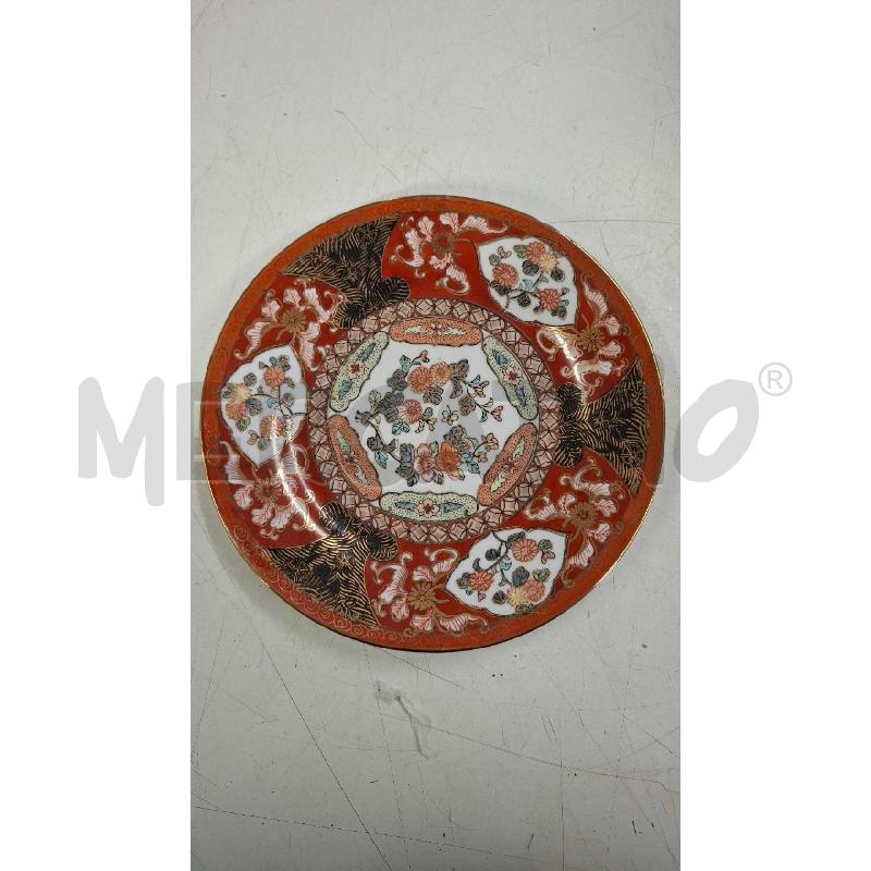 PIATTO PARETE ORIENTALE DIPINTO ORO/ROSSO/NERO DIAM 23 | Mercatino dell'Usato Roma zona marconi 1
