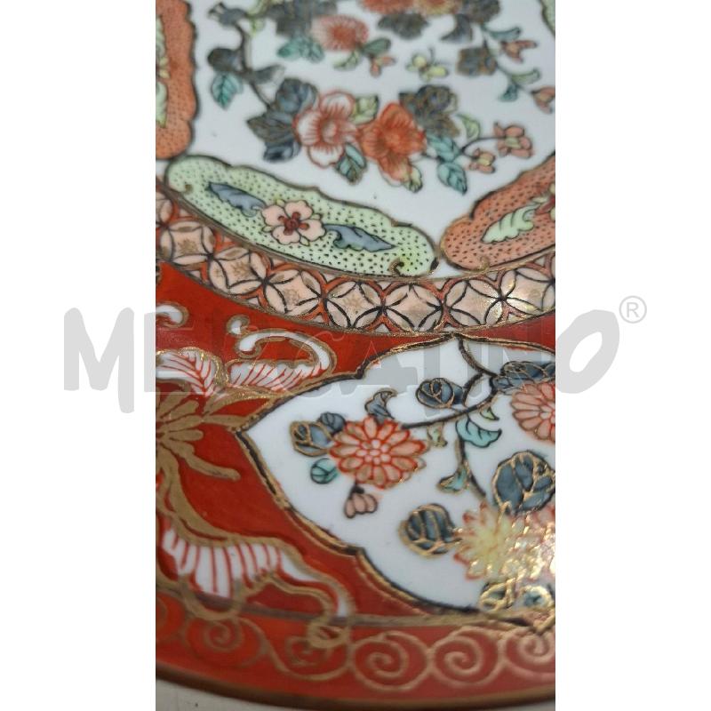 PIATTO PARETE ORIENTALE DIPINTO ORO/ROSSO/NERO DIAM 23 | Mercatino dell'Usato Roma zona marconi 2
