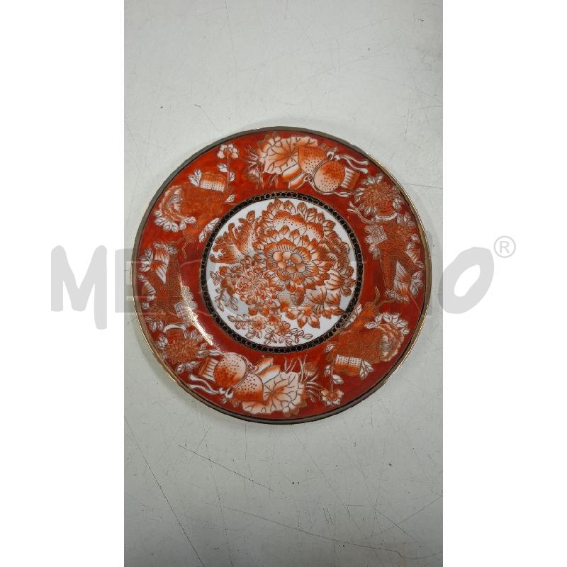 PIATTO PARETE ORIENTALE DIPINTO ROSSO/ORO DIAM 23 | Mercatino dell'Usato Roma zona marconi 1