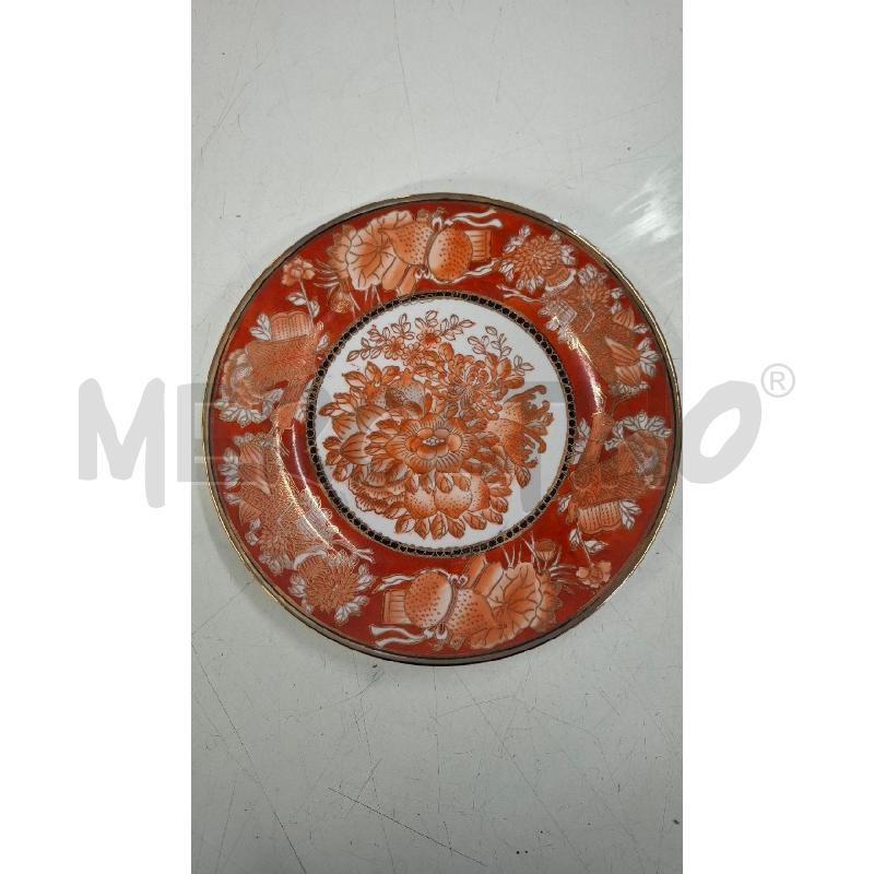 PIATTO PARETE ORIENTALE DIPINTO ROSSO/ORO DIAM 23 | Mercatino dell'Usato Roma zona marconi 1