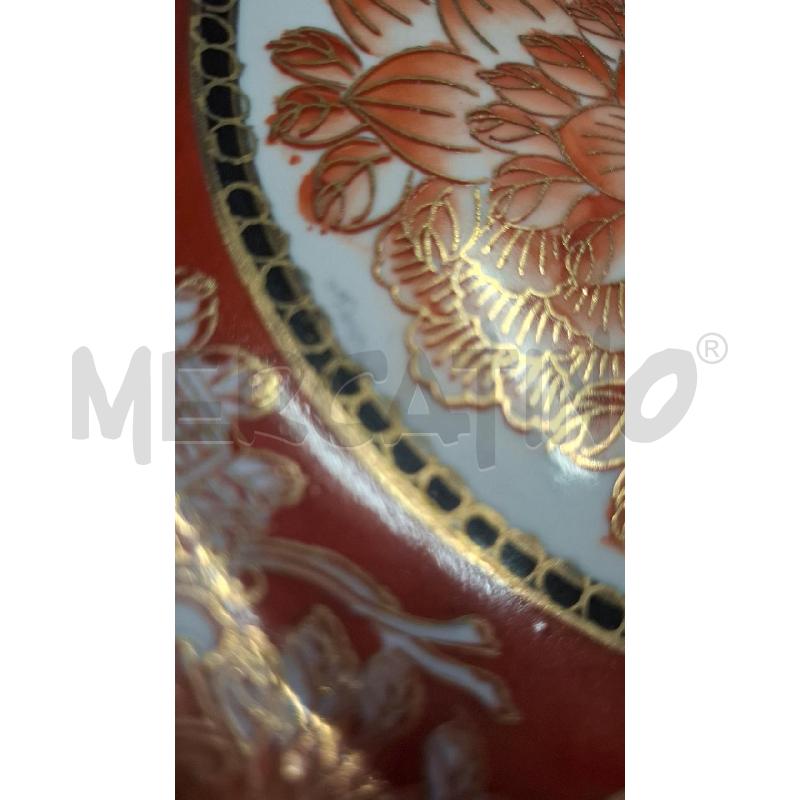 PIATTO PARETE ORIENTALE DIPINTO ROSSO/ORO DIAM 23 | Mercatino dell'Usato Roma zona marconi 2