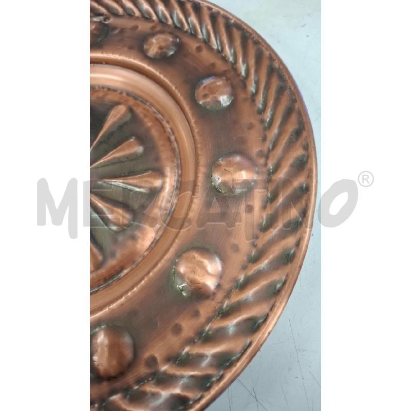 PIATTO RAME PARETE CESELLATO FIORE DIAM 35 | Mercatino dell'Usato Roma zona marconi 2
